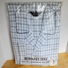 Botany 500 Loungewear Pjs Men  s Large 100 Cotton Flannel NOS Deadstock