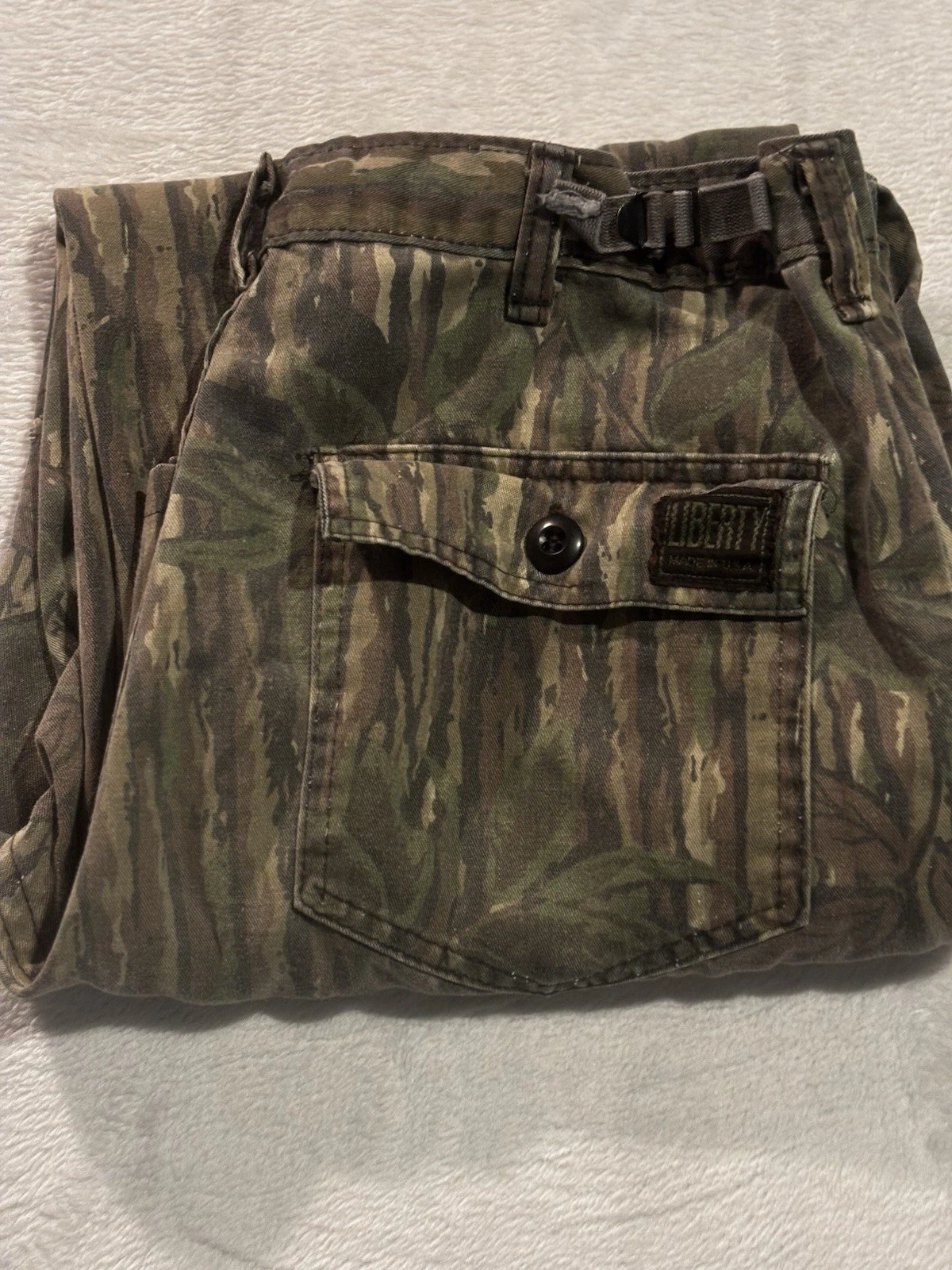 Vintage Liberty Realtree Camo 90s Cargo Ripstop Pants Men M Hunting Made In USA