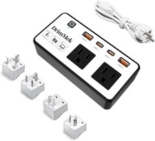 220V to 110V Converter, Voltage Converter US to Europe Travel Adapter for Europe