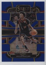 2023-24 Panini Select Concourse Blue Prizm Julian Phillips #82 11es
