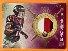 2012 Topps Valor DeVier Posey Field Armor Strength Patch /50 Rookie RC #FAP-DP