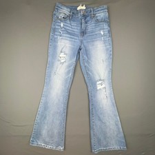 Altar  d State Bootcut Jeans Women 27 Blue Distressed Flare Galveston High Rise