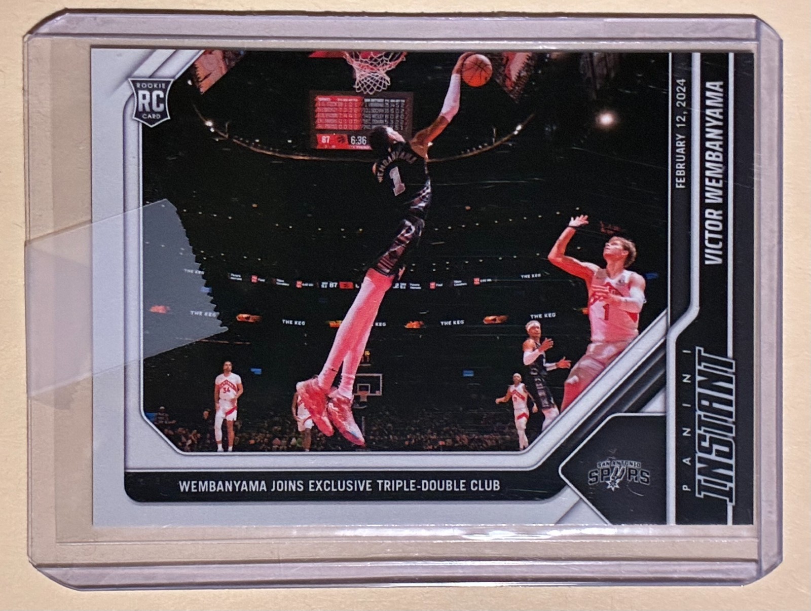 Victor Wembanyama 2023-24 Panini Instant NBA #331 TRIPLE-DOUBLE Rookie SPURS (C)