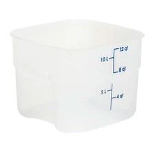 Cambro 12SFSPROPP190 CamSquare Fresh Pro 12 Qt Polypropylene Food Container