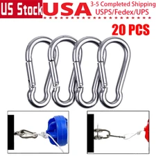 Aluminum Gourd Shape Carabiner Clip Snap Hook Spring Karabiner Carrabin Carbine