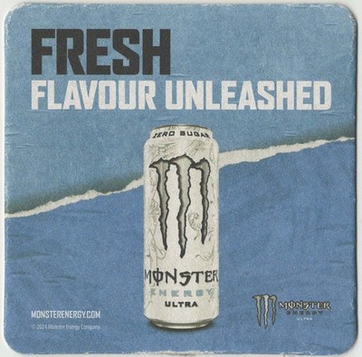 Monster Energy Fresh Flavour Unleashed, Juiced Monster Neu Mixer Bierdeckel