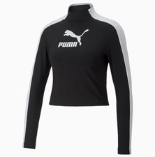 Puma T7 Cropped Slim Longsleev Womens TShirt 53706501  HOT DEAL