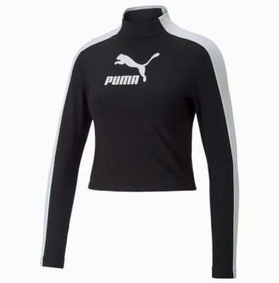 Puma T7 Cropped Slim Longsleev Womens TShirt (53706501) | HOT DEAL