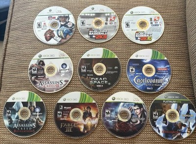 Xbox 360 Bundle (Bayonetta, DMC 4, Fable III, Assassins Creed, Etc.) 