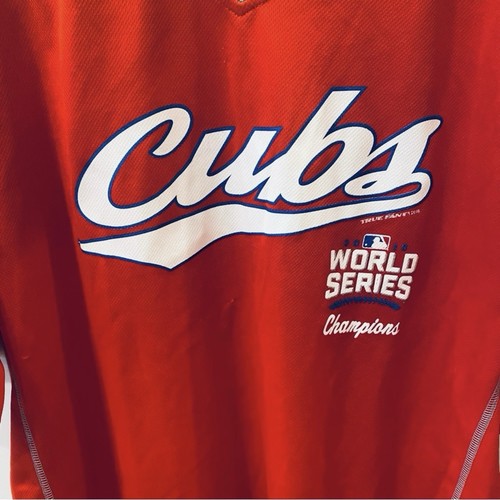 Chicago Cubs World Series Jersey Shirt Red White XL - Picture 2 of 5
