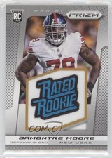 2013 Panini Prizm Rated Rookie Manufactured Damontre Moore #220 Patch 0b5