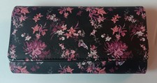 Mundi Big Fat File Master Womens RFID  Floral Wallet Clutch Organizer,Blk.