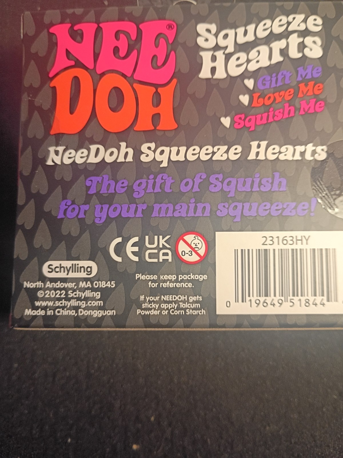 NeeDoh *Rare Original Run Valentines Squishy 4 U Purple Heart | eBay