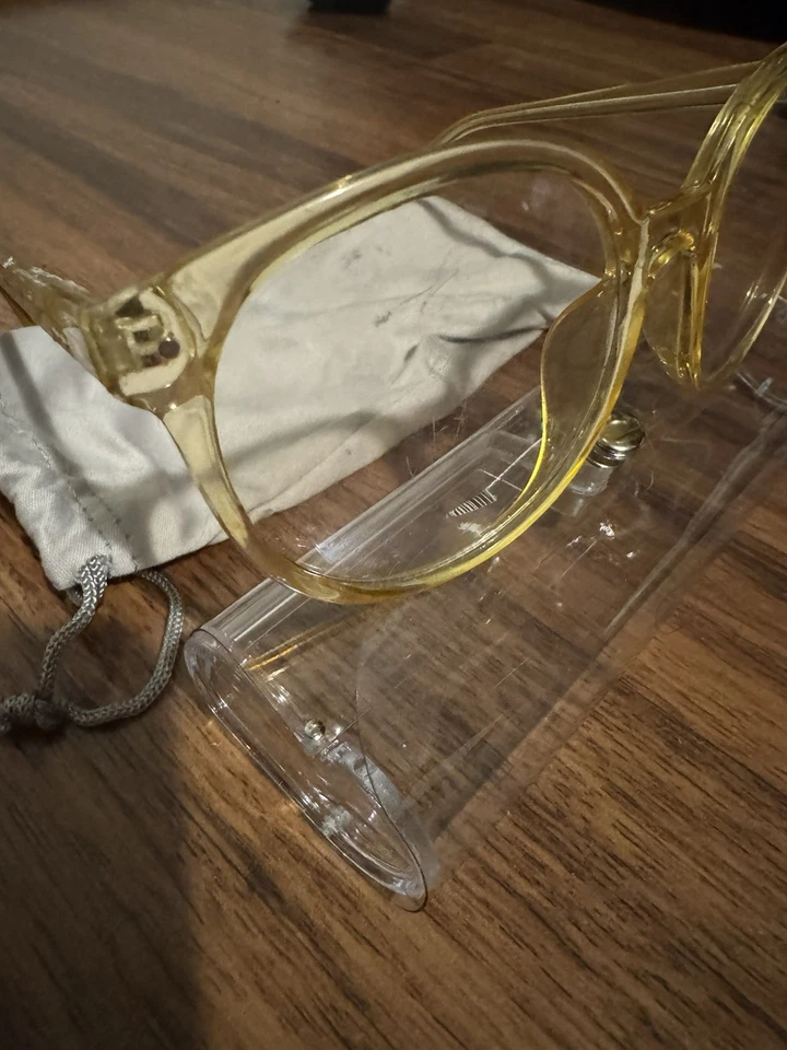 Gafas redondas doradas de colección lentes transparentes Foto 4 de 4