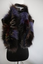 100 Real fox fur scarf /colorful fur neck wrap/women cape 100 15cm collar