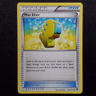Max Elixir 102/122 Uncommon BREAKpoint Pokemon Lightly Played