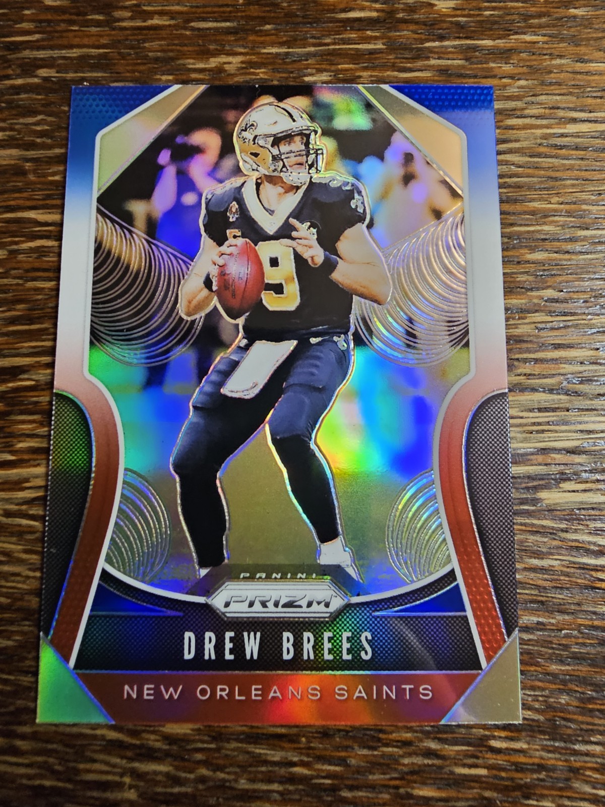 2019 Panini Prizm #186 Drew Brees Red White Blue New Orleans Saints