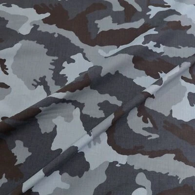 TOLKO STOFFE US-Army Skyblue Camouflage reißfester Baumwoll-Stoff Armee Flecktarn Meterware