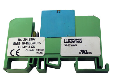 Phoenix Contact 2942807 EMG 10-REL/KSLR-G 24/1-LCU Contact Relay