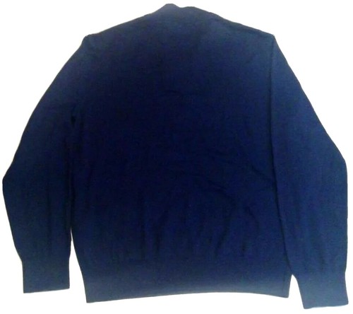 Maglione pullover uomo Dockers blu quarto zip manica lunga taglia media -WPL-423 - Foto 5 di 8