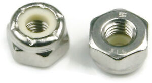 316-Stainless-Steel-Nylon-Insert-Lock-Nuts-Nylock-Sizes-4-40-to-1-2-034-20-QTY-25