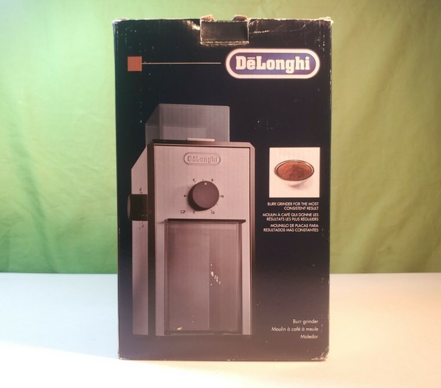 Delonghi KG89 Stainless Steel Conical Burr Coffee Grinder for sale