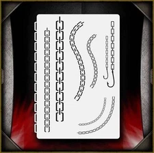 Chains 1 Airbrush Stencil Template Airsick