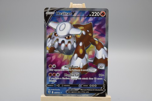 Heatran V 165/189 Pokémon Astral Radiance Full Art Ultra Rare Trading Card