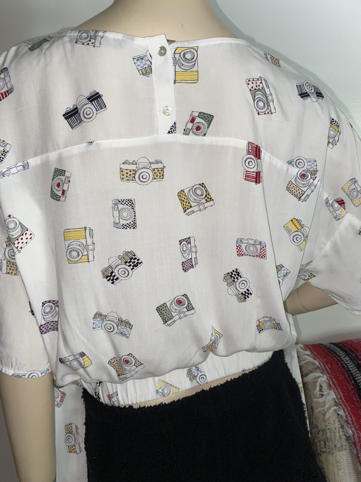 ZARA  Basic Collection Woman’s White TOP Blouse S… - image 7