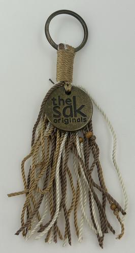The Sak Originals Keychain Tassel Shades of Brown Cream Earthy Key Ring ...
