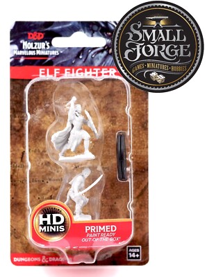 D&D Nolzurs Marvelous Unpainted Miniatures - Elf Female Fighter - Brand NEW