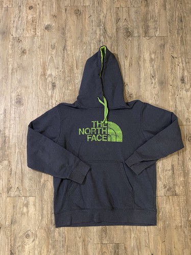 The North Face Hoodie Sweatshirt Blue Green Cotton Men S Large Hoodie Excellent Ebay