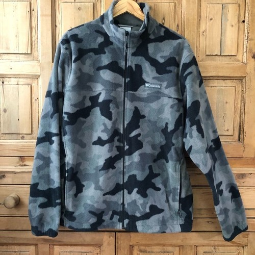 Black Camo Full Zip Fleece Jacket | eBay