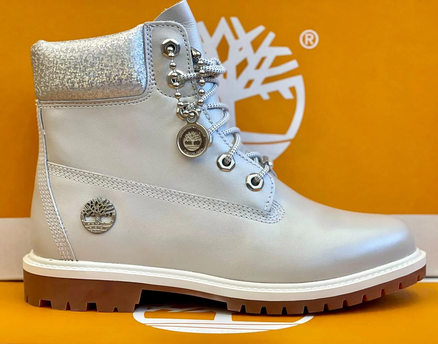 Timberland Timberland Heritage 6 pollici impermeabile da donna grigio argento