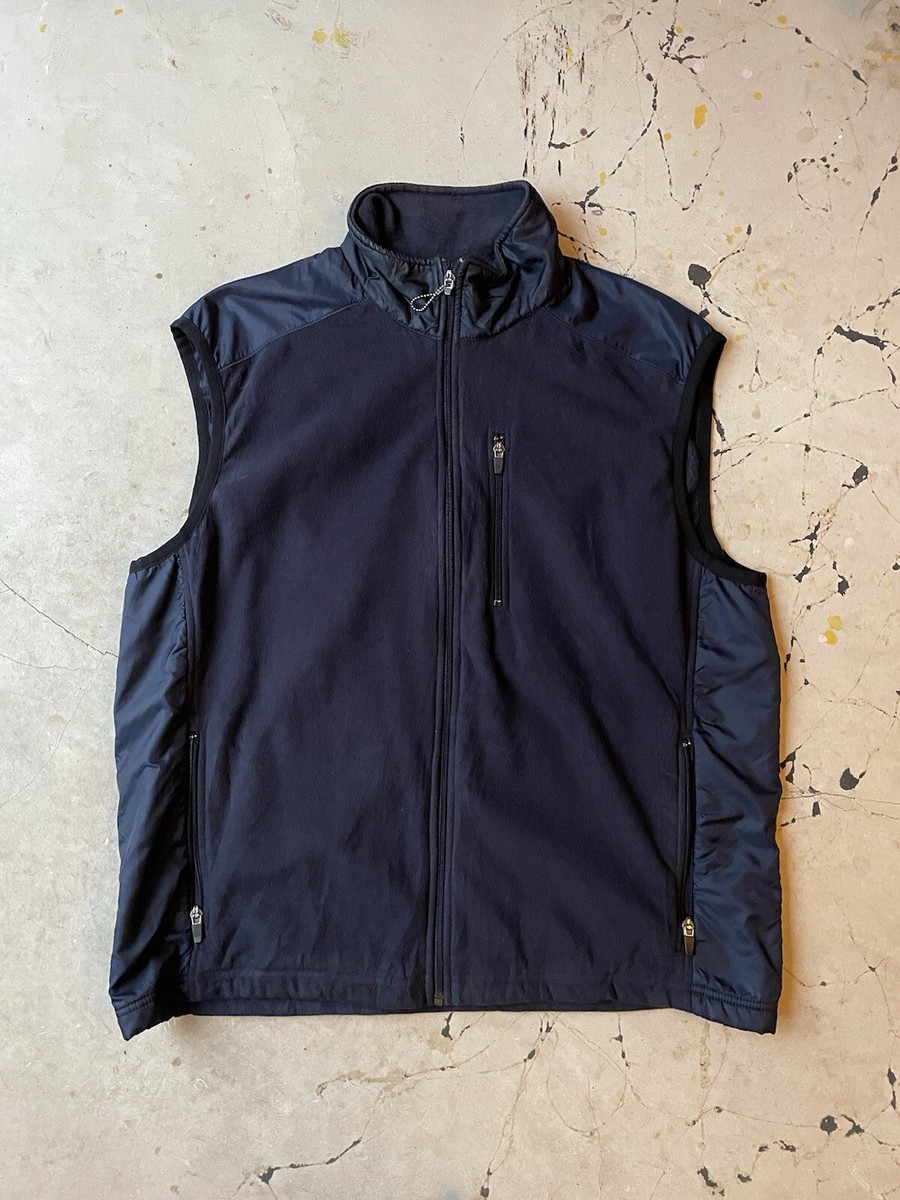 Tommy Hilfiger Vest Mens XL Fleece Navy Blue full zip UK