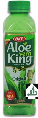 [ 500ml ] OKF Aloe Vera King Getränk 30% Aloe | Natural Aloe Vera Drink | EINWEG