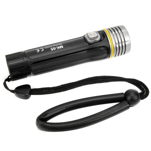 T Opiky 100m Waterproof Flashlight Portable Underwater Night Diving Light Torch