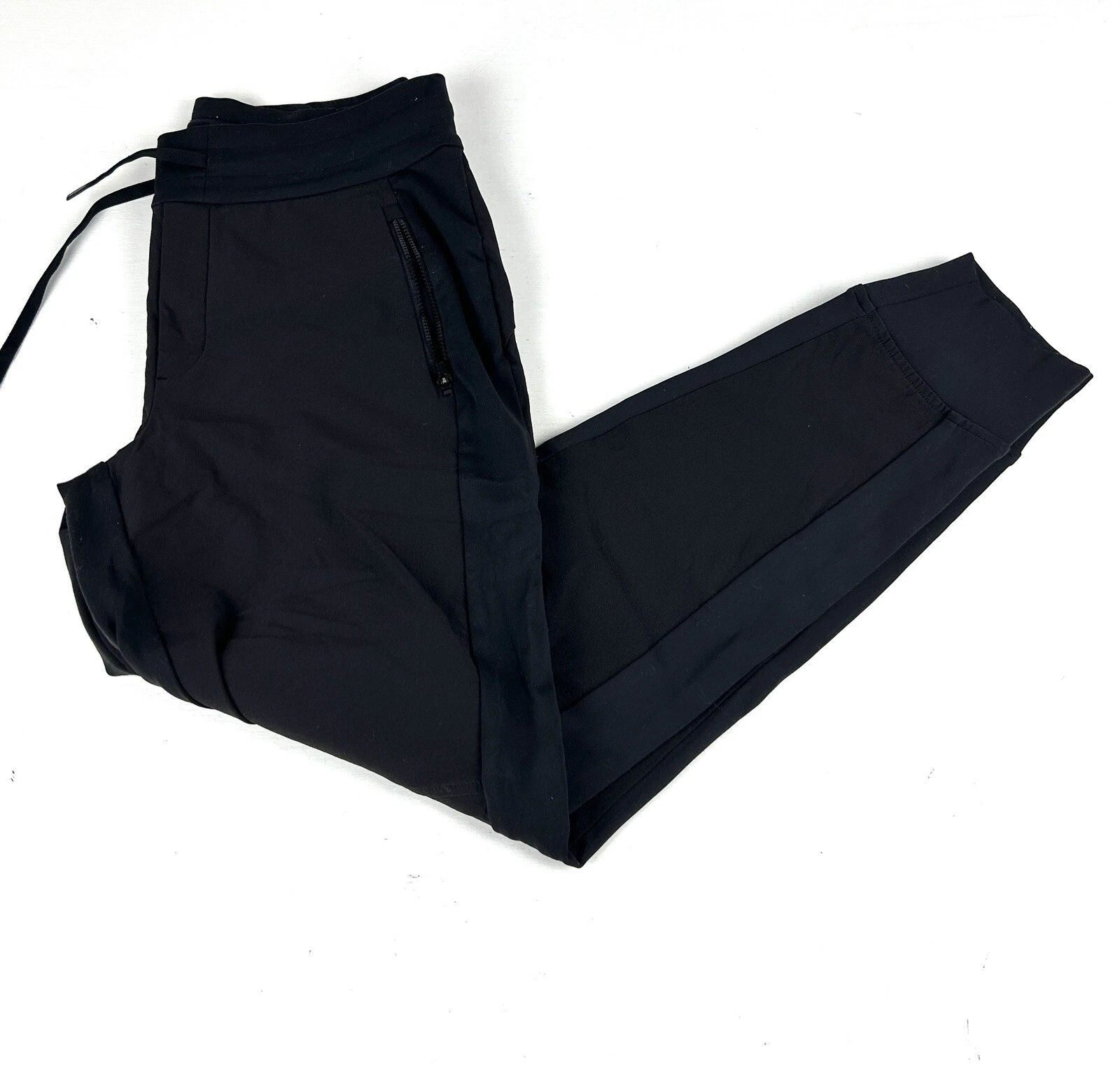 Athleta Womens Headlands Hybrid Trek Jogger Pant Size 4 Black Drawstring Waist