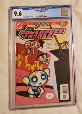 THE POWERPUFF GIRLS #7 CGC 9.6 Graded D.C. Comics 11/00 White Pages 2000 Bubbles