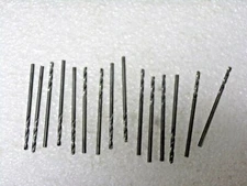 (15pk)  Screw Machine Drill Bit, Wire, #47, 0.0785, 135°, High Speed Steel, (RG)