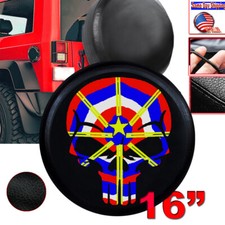 16 Leather Star Flag Spare Wheel Tire Cover For Jeep Liberty Wrangler Size L