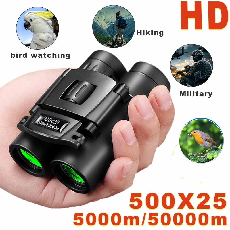 500X25 50000m Zoom Professional Powerful Binoculars Folding Mini