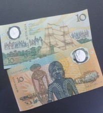 1988 Bicentenary Johnston/Fraser $10  x 1 Australia First Polymer Banknote - AB-