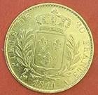 20 FR OR LOUIS XVIII 1814 A  4 LONG RARE DOUBLE INVESTISSEMENT L'OR COLLECTION