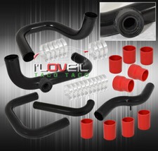 For 90-93 Integra Da Bolt On Turbo Fmic Turbo Piping Kit Bov Flange Red Couplers For 90-93 Integra Da Bolt On Turbo Fmic Turbo Piping Kit Bov Flange Red Couplers