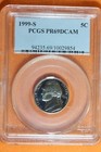 1999-S 5C Jefferson Nickel Proof PCGS PR69DCAM #B40764 — photo 1