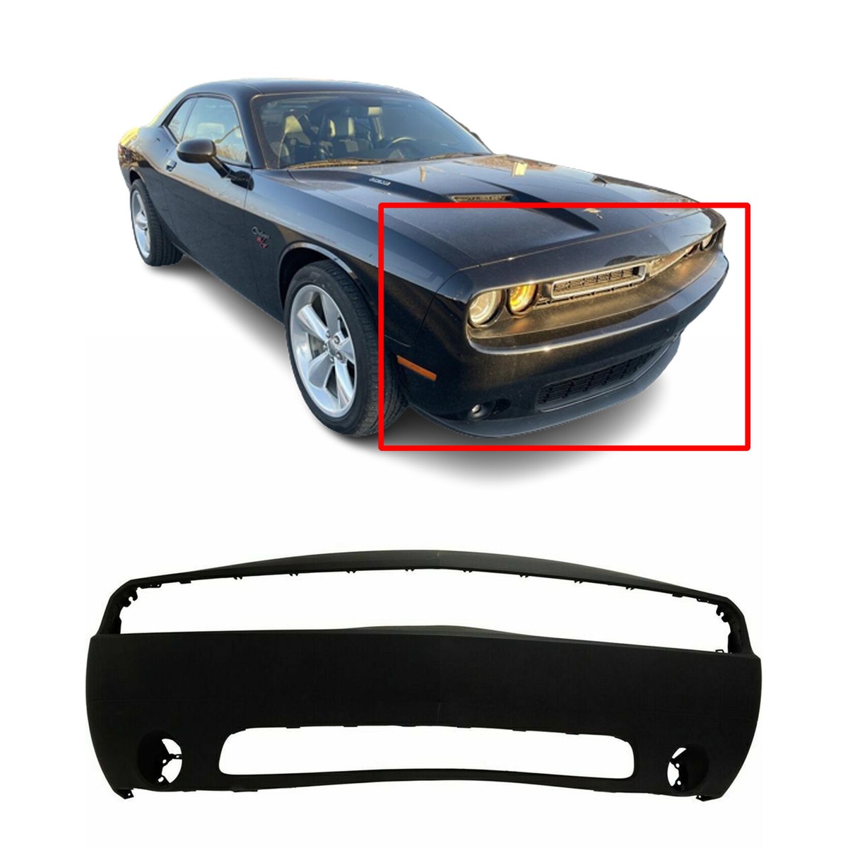 Front Bumper Cover For 2011-2014 Dodge Challenger Primed