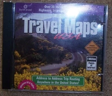 Travel Maps USA (Windows 95 & Higher) PC CD-ROM Trip Planner