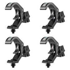 1.51-2.36 Inch Truss Clamp 4PCS Professional Aluminium Black Stage Lighting C...