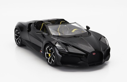 MODELLINO AUTO STATICO BURAGO BUGATTI W16 MISTRAL 2023 NERO SCALA 1/18 - Foto 4 di 12